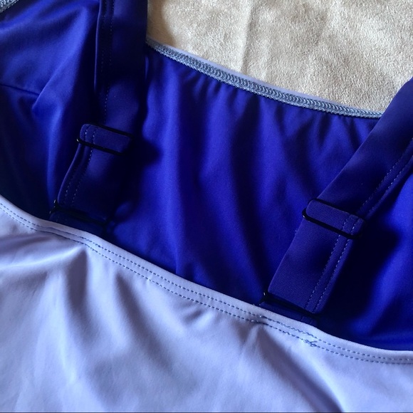 Chromat Delta Duotone Swimsuit Purple w/ Mesh - Picture 7 of 14